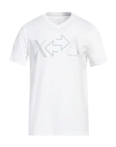 Armani Exchange Man T-shirt White Size L Cotton