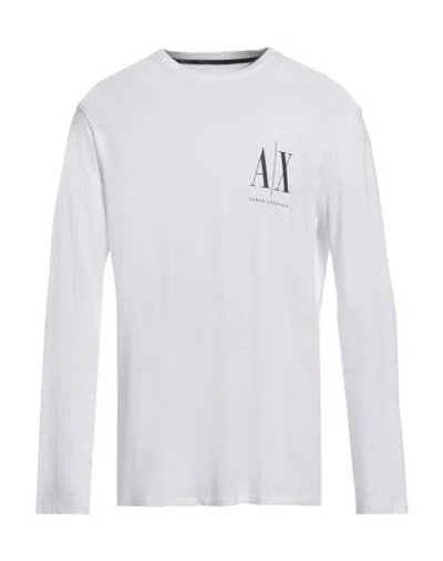 Armani Exchange Man T-shirt White Size L Cotton