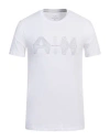 Armani Exchange Man T-shirt White Size Xl Cotton, Elastane