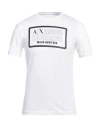 Armani Exchange Man T-shirt White Size L Pima Cotton