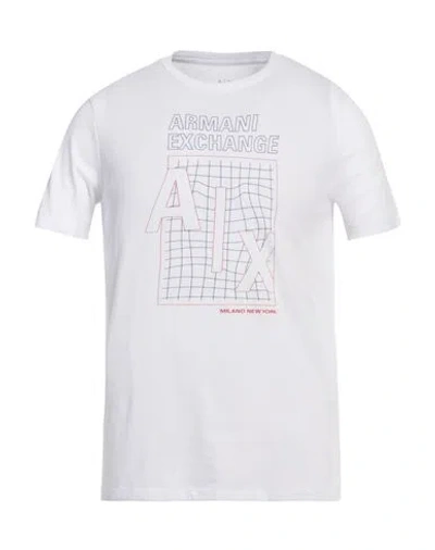 Armani Exchange Man T-shirt White Size M Cotton