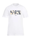 Armani Exchange Man T-shirt White Size M Cotton In White