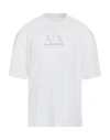 Armani Exchange Man T-shirt White Size M Cotton