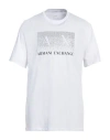 Armani Exchange Man T-shirt White Size M Cotton In White