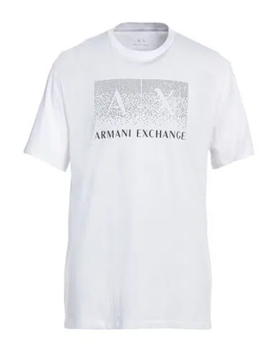 Armani Exchange Man T-shirt White Size M Cotton