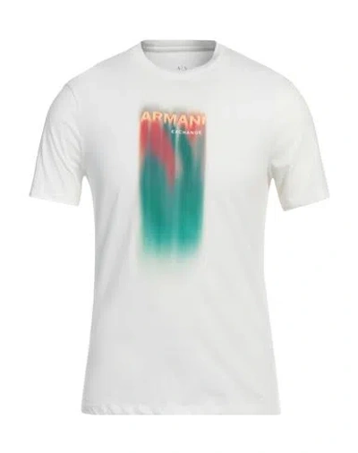 Armani Exchange Man T-shirt White Size S Cotton