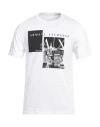 Armani Exchange Man T-shirt White Size S Cotton