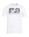 Armani Exchange Man T-shirt White Size S Cotton