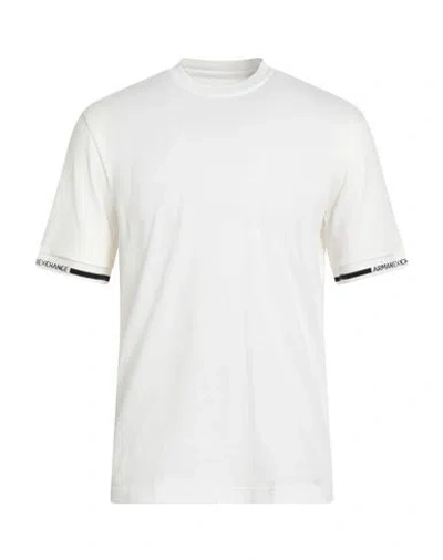 Armani Exchange Man T-shirt White Size S Cotton