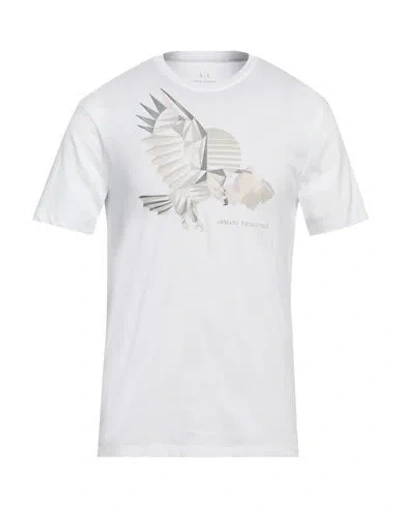 Armani Exchange Man T-shirt White Size S Cotton In White