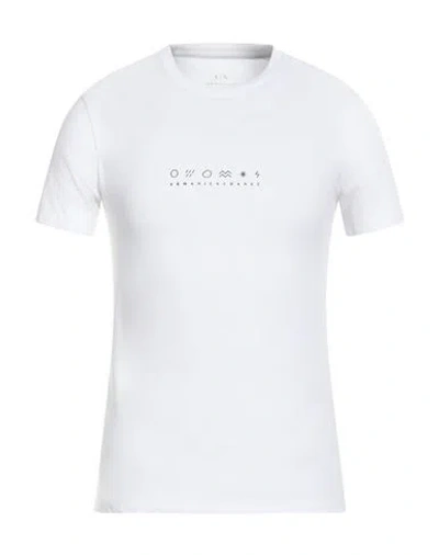 Armani Exchange Man T-shirt White Size S Cotton