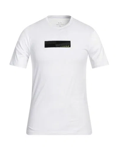 Armani Exchange Man T-shirt White Size Xl Cotton