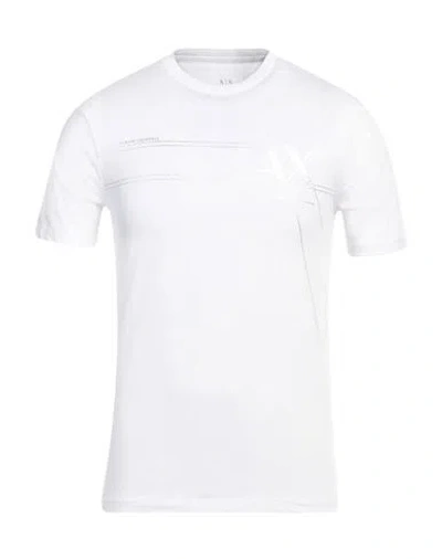 Armani Exchange Man T-shirt White Size Xs Cotton