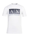 Armani Exchange Man T-shirt White Size Xs Cotton In White