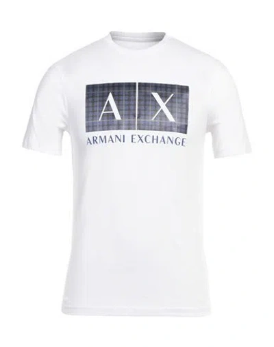 Armani Exchange Man T-shirt White Size Xs Cotton
