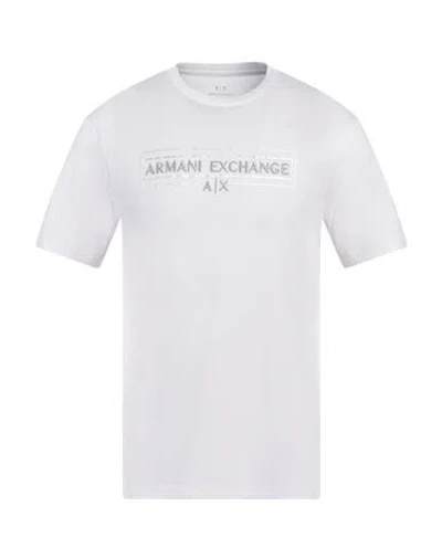 Armani Exchange Man T-shirt White Size M Cotton