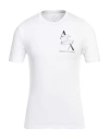 Armani Exchange Man T-shirt White Size Xs Cotton In White