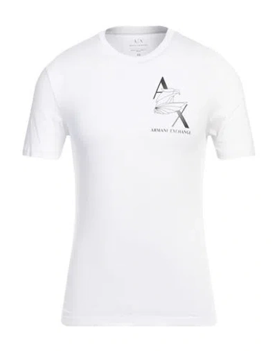 Armani Exchange Man T-shirt White Size Xs Cotton