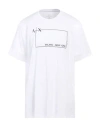 Armani Exchange Man T-shirt White Size Xs Cotton In White