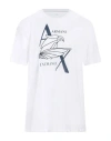 Armani Exchange Man T-shirt White Size Xxl Cotton
