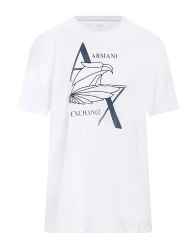 Armani Exchange Man T-shirt White Size Xxl Cotton