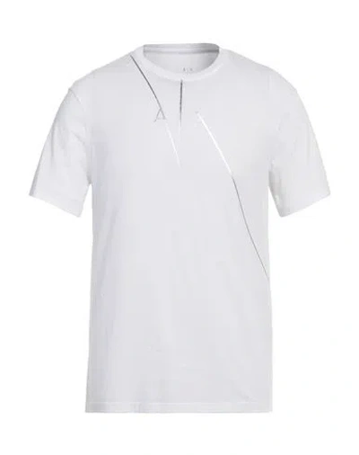 Armani Exchange Man T-shirt White Size M Cotton