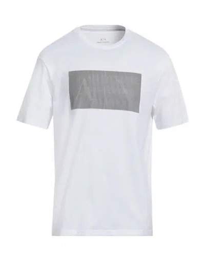 Armani Exchange Man T-shirt White Size Xxl Cotton