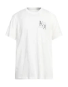Armani Exchange Man T-shirt White Size Xxl Cotton