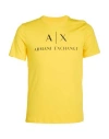 Armani Exchange Man T-shirt Yellow Size M Cotton