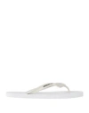 Armani Exchange Man Thong Sandal White Size 8.5 Rubber In White