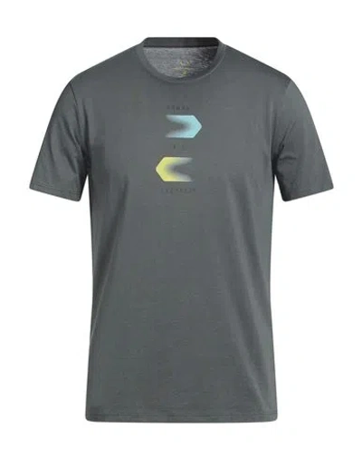 Armani Exchange Man T-shirt Lead Size L Cotton In Gray