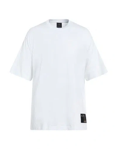 Armani Exchange Man T-shirt White Size L Pima Cotton