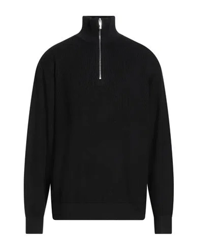 ARMANI EXCHANGE ARMANI EXCHANGE MAN TURTLENECK BLACK SIZE L ACRYLIC, COTTON, VIRGIN WOOL, POLYAMIDE, ELASTANE