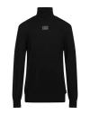 Armani Exchange Man Turtleneck Black Size L Acrylic, Virgin Wool