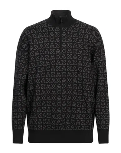 Armani Exchange Man Turtleneck Black Size L Cotton