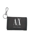 Armani Exchange Man Wallet Black Size - Polyester In Black