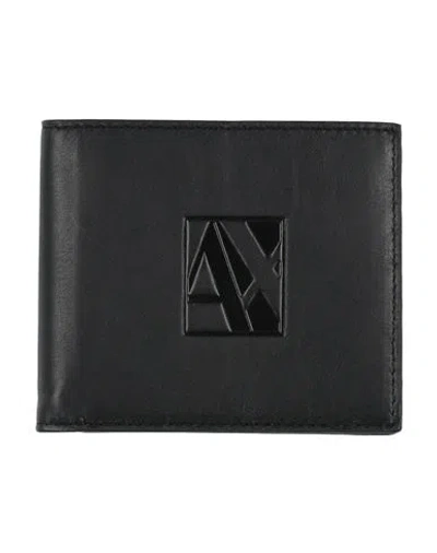 Armani Exchange Man Wallet Black Size - Ovine Leather