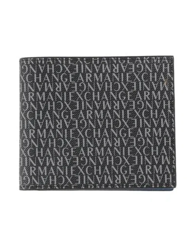 Armani Exchange Man Wallet Black Size - Textile Fibers