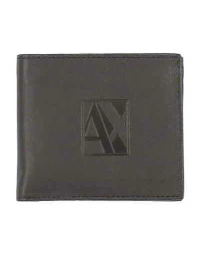 Armani Exchange Man Wallet Khaki Size - Ovine Leather