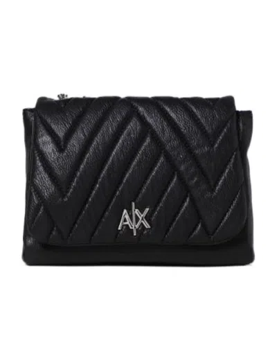 Armani Exchange Medium Satchel Bag In Black