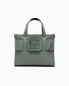 Armani Exchange Medium Tote Bag With Double Handles And Shoulder Strap In Green