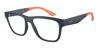 Armani Exchange Men's 55 Mm Matte Blue Opticals In Multi