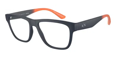 Armani Exchange Men's 55 Mm Matte Blue Opticals In Multi