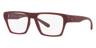 Armani Exchange Men's 55 Mm Red Opticals Ax3097f-8274-55