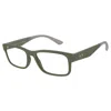 Armani Exchange Men's 56mm Matte Green Opticals In Multi