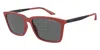 Armani Exchange Matte Square-frame Sunglasses In Multi