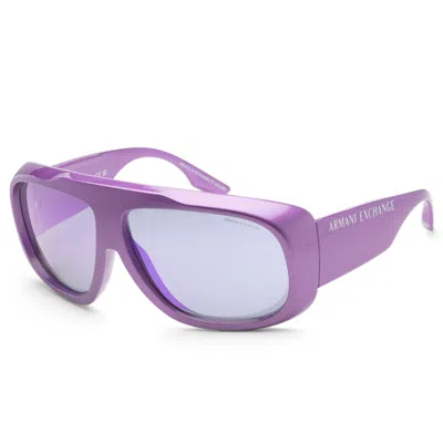 Armani Exchange Men's 67mm Metalized Purple Sunglasses In Multi