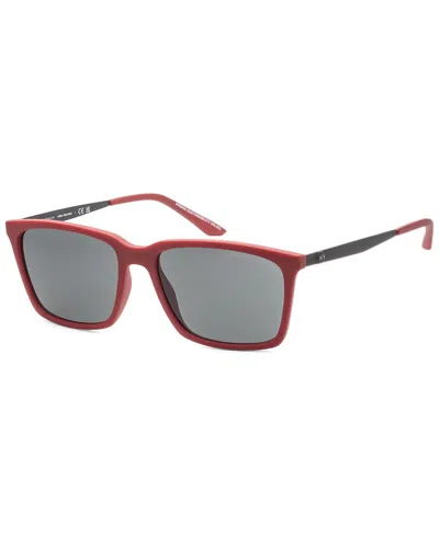 Armani Exchange Matte Square-frame Sunglasses In Multi