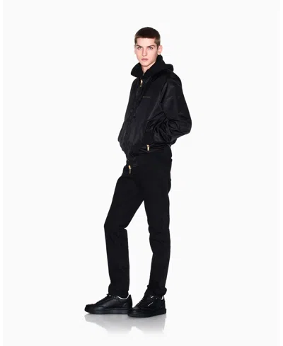 Armani Exchange Men's Black And Gold J14 Slim Denim Jeans