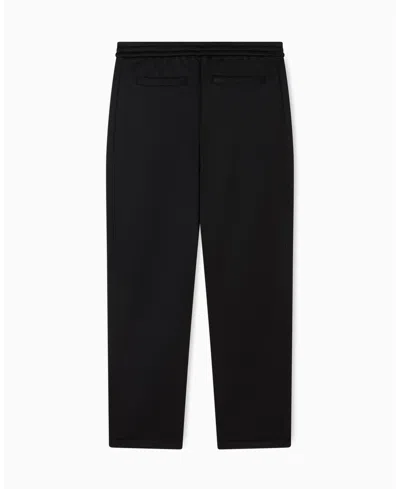 Armani Exchange Men's Black And Gold Sweatpants